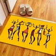 thumbnail image 5 of Large Rug, African Dancers Rug, Office Decor Rug, Abstract Rugs, Salon Rug, African People Dancing Rug, African Rug, Easy To Clean Rug, 3.3'x5' - 100x150 cm, 5 of 8