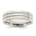 thumbnail image 1 of Solid 925 Sterling Silver 6mm Unique Wedding Band Ring Size 7.5, 1 of 5