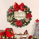 thumbnail image 4 of Fiudx Ofertas relámpago del día, solo en línea Pegatinas de pared con corona de flores doradas y rojas y mariposas navideñas, 4 of 5