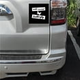 thumbnail image 2 of DistinctInk Custom Bumper Sticker - 4" x 4" Decorative Decal - Black Background - Anti-Social Butterfly, 2 of 2