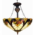 thumbnail image 2 of LIAISON Tiffany-style 2 Light 18"Victorian Inverted Ceiling Pendant  Shade, 2 of 2