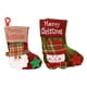 thumbnail image 2 of Billuyoard Calcetín de Navidad, diseño de escena de tamaño pequeño, accesorio, adorno colgante, bolsa de regalo DIY, accesorio colgante de Kits de decoración para fiestas Patrón de muñeco de nieve, 2 of 6