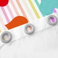 thumbnail image 4 of Feelyou Colorful Heart Curtains (2, 52x84), Kid Stripes Geometric Kawaii, 4 of 6