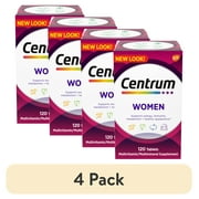 (4 pack) Centrum Womens Multivitamin Supplement Tablet, 120 Count