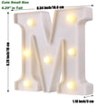 thumbnail image 5 of ZHOUBA Lampe de Nuit à Lettres LED Design Interrupteur Étanche Alphabet pour Fête Club Bar, 5 of 5