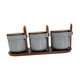 thumbnail image 3 of Juego de tarros de especias de porcelana con cuchara y tapa para cocina, ideal para cafeterías. gris, 3 of 9