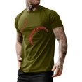 thumbnail image 2 of GLVSZ Men's Big and Tall Baseball T-Shirts Short Sleeve Crew Neck Cotton Tshirts Casual Summer Graphic T Shirts Classic Basic Tees, 2 of 4