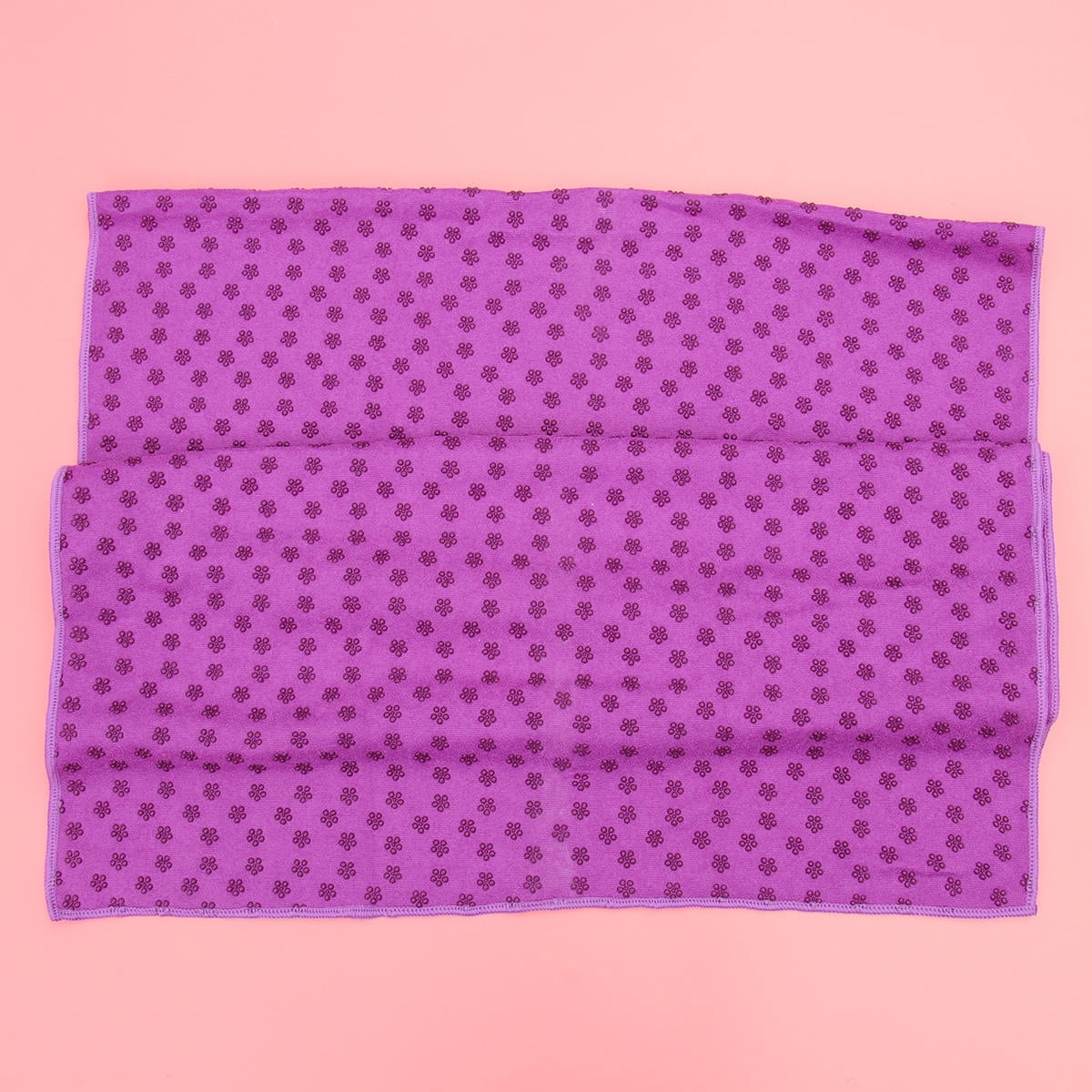OULII Work Out Mat Yoga Mat Purple Polyester Nylon PVC Anti Slip 1Set 72x24x0.2in