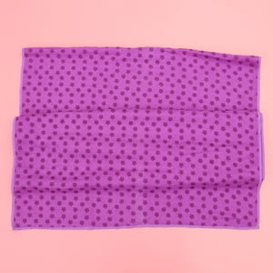 OULII Work Out Mat Yoga Mat Purple Polyester Nylon PVC Anti Slip 1Set 72x24x0.2in
