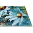 thumbnail image 5 of Well Woven Bliss Blue & Green Modern Floral 8x10 (7'10" x 9'10") Area Rug, 5 of 6