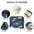 thumbnail image 3 of WOBOGO Cute Cartoon Sloth Pattern with Blue Background Expanding File Folder Letter Size Accordion Filing Organizer 13 Pocket Separate Organ Pocket, 3 of 7