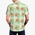 thumbnail image 5 of Rocae Tropical Flowers for Men's Short Sleeve Polo Shirt, Quick Drying Performance Moisture Wicking Sports Men's Golf Shirt XX-Large, 5 of 9