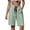 04# Mint Green, variant on Bermuda Shorts for Women High Waist Relaxed Fit Paper Bag Button Detail Adjustable with Pockets Multi-Pockets Exterior Pocket Summer Casual Beach Workout Lounge S-3XL