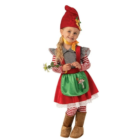 Halloween Garden Gnome Girl's Costume