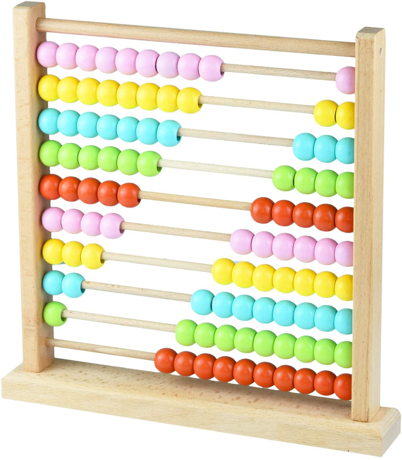 Wooden Bead Abacus Kids Educational Math Learning Colourful Toy Counting Numbers 