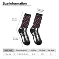 thumbnail image 6 of Uemuo Ribbon Breast Cancer Awareness Pattern Women's Crew Socks, Soft Durable Breathable Moisture-Wicking with Odor Control Cotton socks, 6 of 9