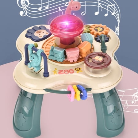 NEWCE Activity Table Baby Toys Toddler Activity Learning Table Toys for 1 Year Old Boys Girls with Lighting & Sound for Infant 6 to 12-18 Months