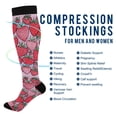 thumbnail image 2 of FORMRS Womens Knee High Socks Casual Long Thick Travel Daily Wear, 2 Pairs, Sweet Strawberry, 2 of 6