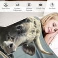 thumbnail image 3 of Orinice Cow Theme Warm Lightweight Blanket Soft Fleece Blankets for All Seasons - Perfect Cow Gifts for Living Rooms, Sofa Decor, Bed - Exquisite Gifts Included 50x60in, 3 of 6