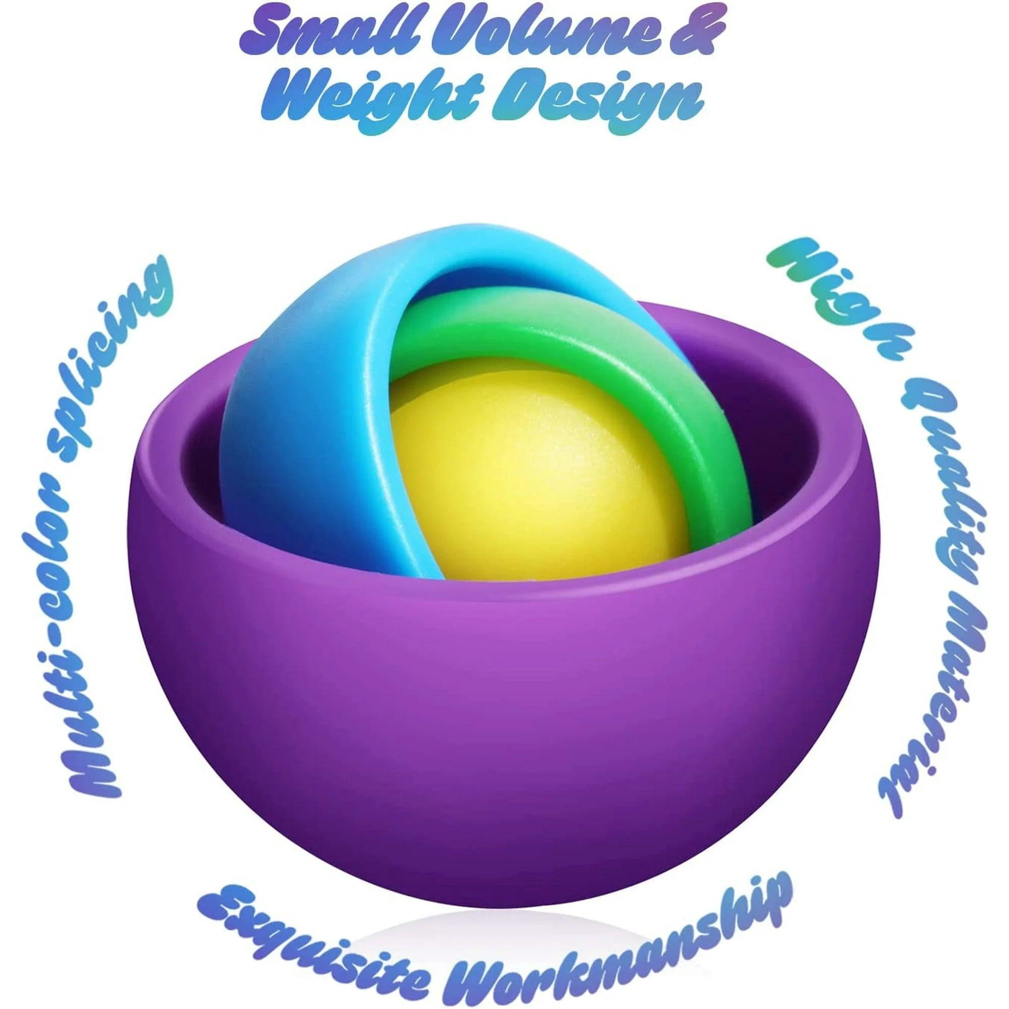 New Infinite Gyroscope Flip Stress Relieve & Exercise Finger Flexibility Spinner Toys for Autism Boys and Girls- Purple