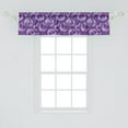 thumbnail image 2 of Ambesonne Floral Window Valance, Japanese Wisteria Flowers, 42" x 12", Purple Seafoam, 2 of 3