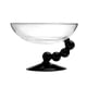 thumbnail image 2 of Cuenco de postre de vidrio Taza de helado Decoración de cuentas Taza de postre multifuncional para Negro, 2 of 9