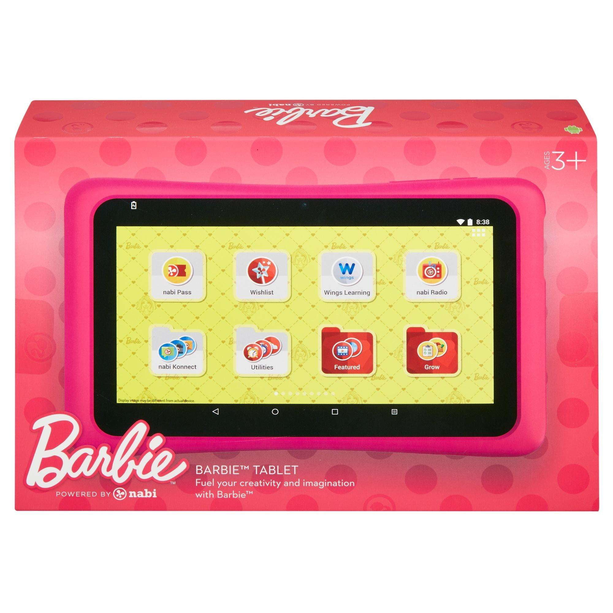 nabi barbie tablet walmart