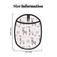 thumbnail image 3 of Cartoon Cute Alpacalove Pink Pot Holders for Kitchen - Heat Resistant Oven Mitts Hot Pads with Pocket, Non Slip Silicone Pot Holders, Cuteness Hanging Loop Potholders for Kitchen Baking, 3 of 5