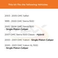 thumbnail image 3 of Max Advanced Brakes - Brake Kit for 2003-2005 Chevy Astro 1999-2006 Silverado 1500 Sierra 1500 2000 2001 GMC Yukon Rear Replacement Geomet Coated Disc Brake Rotors and Ceramic Brake Pads, 3 of 9