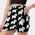 thumbnail image 3 of Bichon Frise Dog Women's skirt Sport Skort Skirt With Pocket Fashion Korean Style Skirt 4Xl Skirts Bichon Frise Dog Puppy, 3 of 7