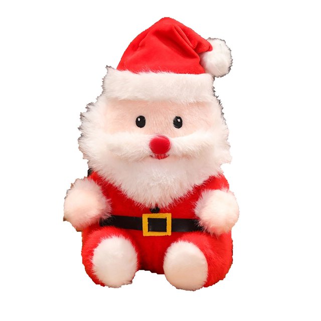 Ganfancp Cute Santa Peluche Juguete Muñeco de Navidad Elks Muñeco de Nieve Decoración de Vacaciones Regalos Liquidación Almohada de Felpa*1