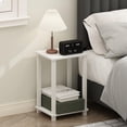thumbnail image 1 of Mesa de noche Furinno Simplistic Compact blanca/blanca, 1 of 6