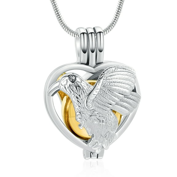 Love Heart Bird Cremation Pendant Small Urns For Ashes Keepsake Urn Necklace mini urns