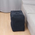 thumbnail image 3 of Inflatable Airplane Leg Rest Pillow Travel Three Adjustable Height Footrest Foot Stool Recliner Relax Cushion for Flight or Train (Blue), 3 of 9