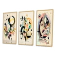 thumbnail image 3 of Designart "Minimalist Multi-Shape Art in Pastel I" Modern Framed Wall Art Set Of 3 - Green Abstract Minimalism Frame Gallery Wall Set For Home Decor, 3 of 6
