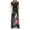 Black summer dresses for women, variant on Summer Saving Wycnly Summer Dresses for Women Vintage Empire Waist Pleated Swing A Line Long Dresses with Pocket 2024 Short Sleeve Round Neck Floral Print Maxi Formal Dress Black m