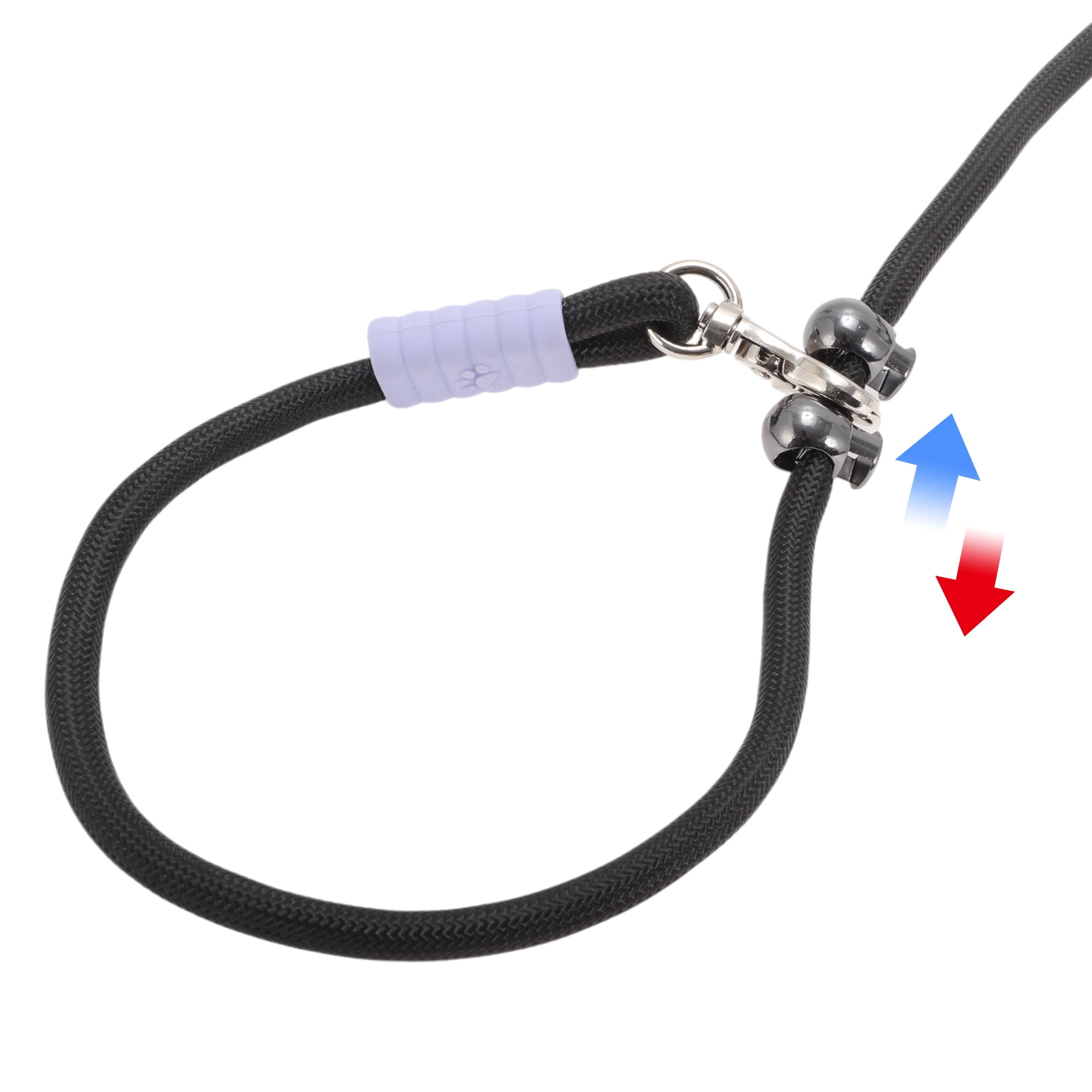 Unique Bargains Hands-Free Dog Leash Adjustable Crossbody Waist Leash Black Purple 11.5ft