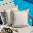 thumbnail image 5 of Beige Geometric Pillow Covers 18x18 Inch, Brown Greek Key Design Burlap Modern Art Linen Pillowcase with Invisible Zipper, Decorative Throw Pillow Covers Cushion Case for Couch Sofa Bed Living Room, 5 of 9