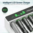 thumbnail image 5 of HiQuick Battery Charger with 1100mAh Rechargeable AAA Batteries, 8 Pack, 5 of 9
