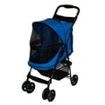 thumbnail image 3 of Pet Gear Happy Trails Easy Locking NO-ZIP Pet Stroller - Sapphire, 3 of 5