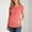 Tops-383Pink, variant on Gamivast Maternity Shirts for Women Scoop Neck Empire Waist Pleated Fit Tops Soft Stretchy Comfortable Short Sleeve Blouse Pregnancy Casual Daily outfits