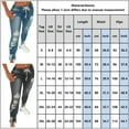 thumbnail image 2 of JustVH Women's Mid Rise Ripped Jeans Skinny Destroyed Denim Pants, 2 of 2