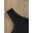 thumbnail image 5 of Kids Girls Skirt Set, Sleeveless Camisole with Pleated Elastic Waist Skirt Summer Casual Outfit, 5 of 9