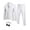 White, variant on COOFANDY 3 Piece Suit Men Wedding Prom Dance Jacket Vest Trousers Bow Tie