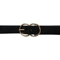 thumbnail image 3 of Ferrioni Cinturón de Piel para Dama Negro Textura Serpiente con Hebilla Dorada, 3 of 4