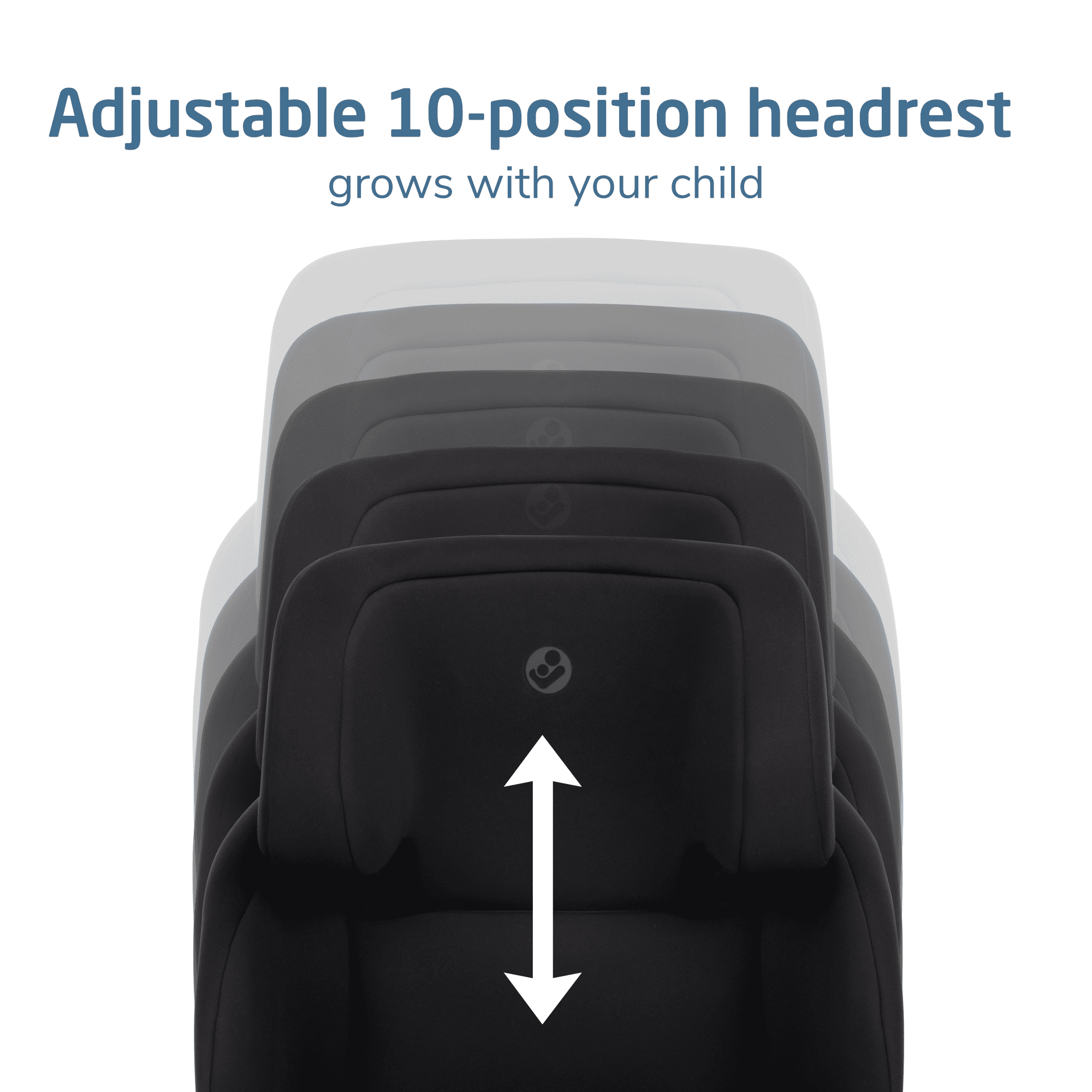 Maxi-Cosi Tanza High-Back Belt-Positioning Folding Travel Booster Car Seat, Sea Shadow Black