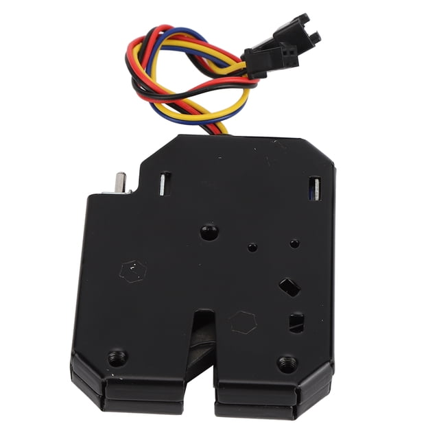 Leylor Cerradura eléctrica - DC 12V 2A Electromagnético Control eléctrico Armario Cajón Armarios Cerradura Pestillo Acero Negro
