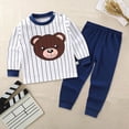 thumbnail image 2 of UAYOTSE boys Pajamas Toddler Pjs Set Cotton Kids Sleepwear 2 Piece Child Clothes Size 2-12 Years Sleepwear Pajamas,Sizes 6-12 Months, 2 of 4