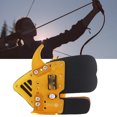 thumbnail image 1 of Pestaña de Dedo de Tiro con Arco Equipo de Protección de Dedo de aleación de Aluminio de Cuero Genuino para Competitiva de Arco Recurvo ANGGREK  Otros, 1 of 8