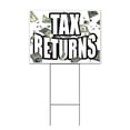 thumbnail image 1 of Tax Returns (18" x 24") Yard Sign, Includes Metal Step Stake, 1 of 6